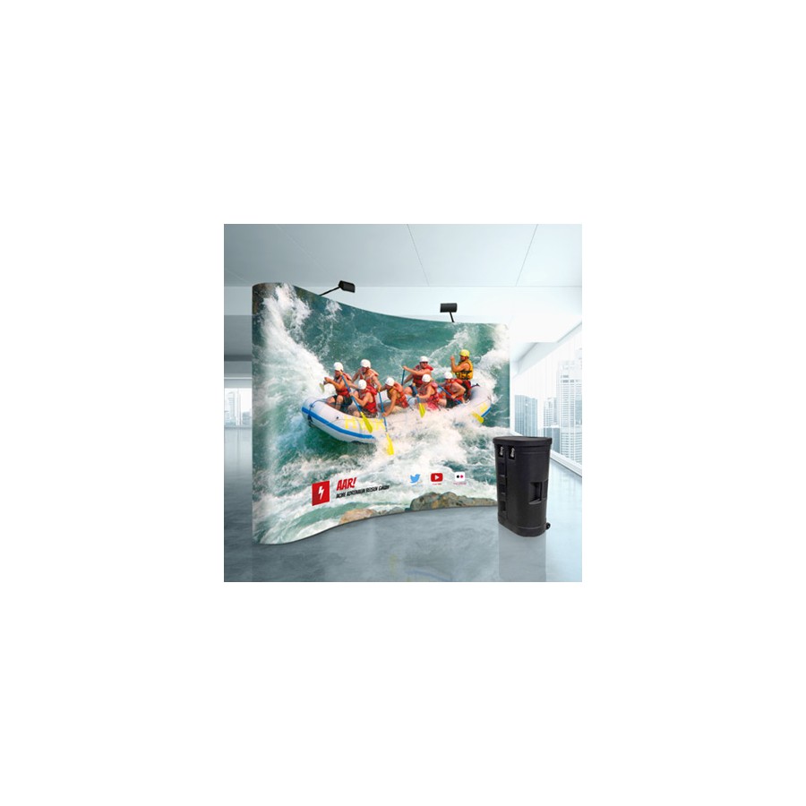 Pop-Up Messewand, einseitig, 4x3 Felder gerade Pop-Up Messewand, einseitig, 4x3 Felder gerade
